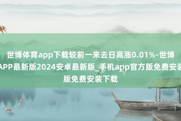 世博体育app下载较前一来去日高涨0.01%-世博体育APP最新版2024安卓最新版_手机app官方版免费安装下载