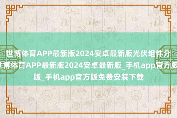 世博体育APP最新版2024安卓最新版光伏组件分娩技艺复杂-世博体育APP最新版2024安卓最新版_手机app官方版免费安装下载